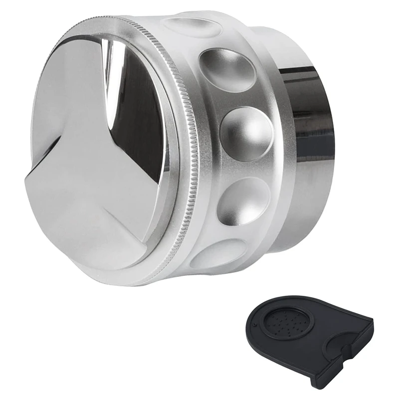 53Mm Coffee Distributor and Tamper with Spring,Dual Head Coffee Leveler Compatible for 54mm Breville Portafilter
53Mm Coffee Distributor and Tamper with Spring,Dual Head Coffee Leveler Compatible for 54mm Breville Portafilter