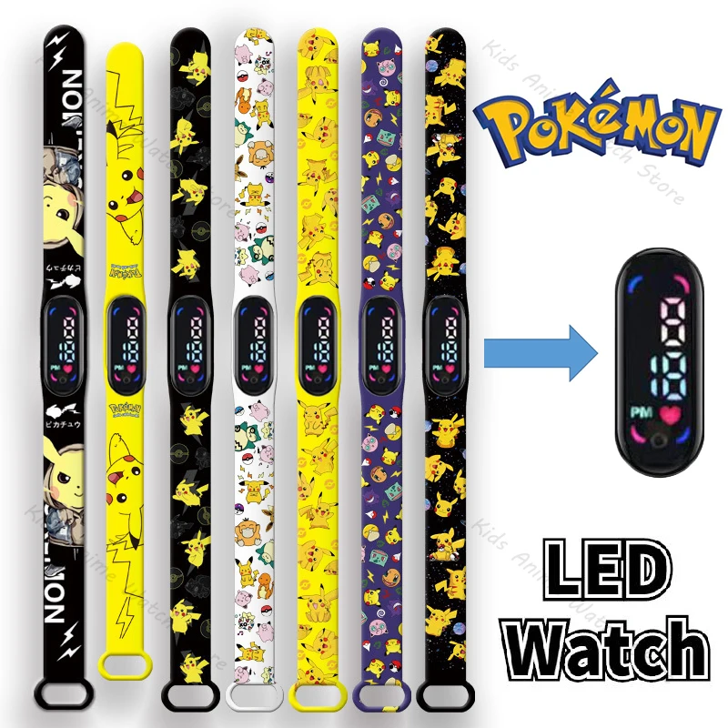 Pokemon Pikachu Children's Watch Cartoon Character Squirtle LED Waterproof Sports Watch Bracelet Watch Toys Kids Birthday Gift
Pokemon Pikachu Children's Watch Cartoon Character Squirtle LED Waterproof Sports Watch Bracelet Watch Toys Kids Birthday Gift