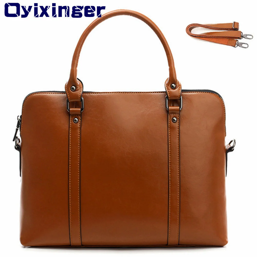 Women Genuine Leather Laptop Briefcase For Macbook HP Huawei Woman 14 Inch Notebook Computer Bag For Acer Lenovo Female Handbags
Women Genuine Leather Laptop Briefcase For Macbook HP Huawei Woman 14 Inch Notebook Computer Bag For Acer Lenovo Female Handbags