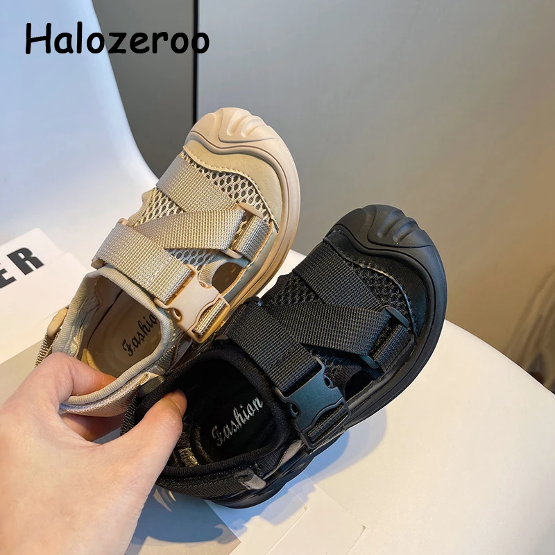 Детские пляжные сандалии, брендовые классические туфли для маленьких девочек, модные мягкие босоножки на плоской подошве для маленьких принцесс, бежевые, лето
Детские пляжные сандалии, брендовые классические туфли для маленьких девочек, модные мягкие босоножки на плоской подошве для маленьких принцесс, бежевые, лето