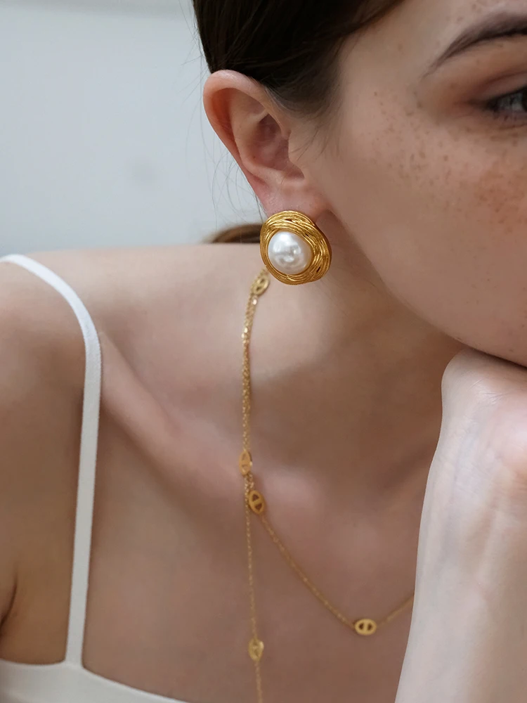 Женские серьги-гвоздики с искусственным жемчугом, в Корейском стиле
Женские серьги-гвоздики с искусственным жемчугом, в Корейском стиле