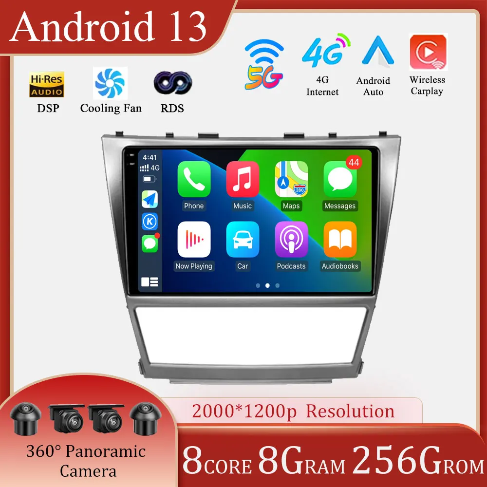 Android 13 для Toyota Camry 40 2007 - 2011 автомобильное радио, мультимедийный видеоплеер, навигатор GPS RDS 4G LTE
Android 13 для Toyota Camry 40 2007 - 2011 автомобильное радио, мультимедийный видеоплеер, навигатор GPS RDS 4G LTE
