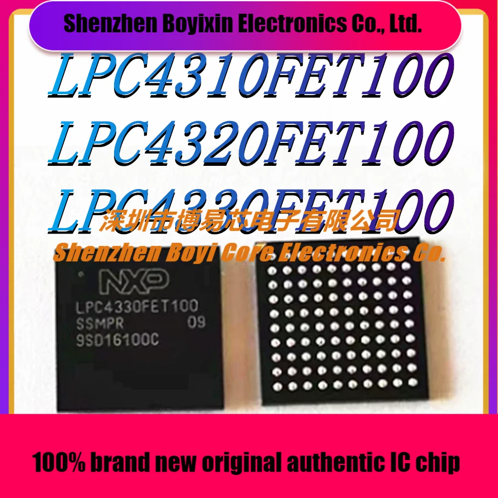 LPC4310FET100 LPC4320FET100 LPC4330FET100 Package: BGA-100 Original Authentic Microcontroller (MCU/MPU/SOC) IC Chip
LPC4310FET100 LPC4320FET100 LPC4330FET100 Package: BGA-100 Original Authentic Microcontroller (MCU/MPU/SOC) IC Chip