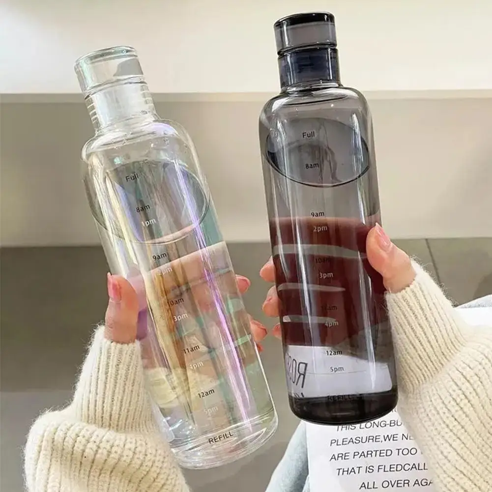 500ml Portable Large Capacity Plastic Water Bottle For Drinking Leak Proof With Time Drinking Target For Gifts Large Capaci Q4L8
500ml Portable Large Capacity Plastic Water Bottle For Drinking Leak Proof With Time Drinking Target For Gifts Large Capaci Q4L8