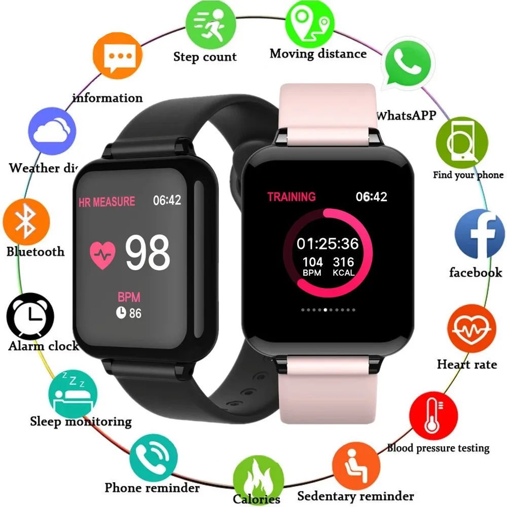 Mens Smart Watches for Xiaomi Waterproof B57 Hero Band Heart Rate Blood Pressure Sprots Relogio Smartwatches Bracelet Smartwatch
Mens Smart Watches for Xiaomi Waterproof B57 Hero Band Heart Rate Blood Pressure Sprots Relogio Smartwatches Bracelet Smartwatch