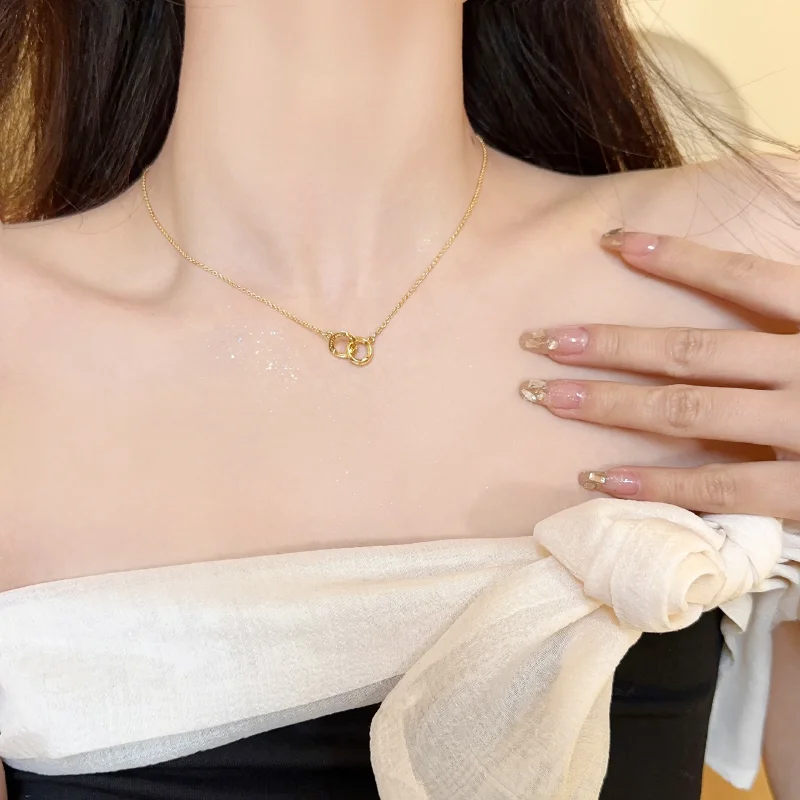 New Launch Necklace For Women Circular Pendant Luxury Minimalism Golden Color Charm Girls Choker Birthday Party Jewelry Gifts
New Launch Necklace For Women Circular Pendant Luxury Minimalism Golden Color Charm Girls Choker Birthday Party Jewelry Gifts