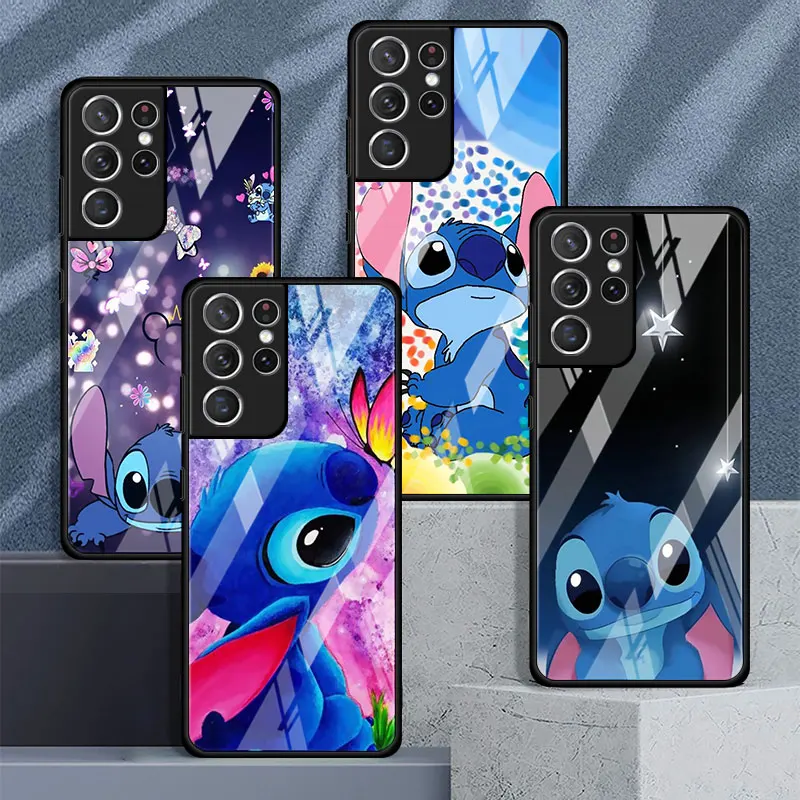 Glass Case For Samsung Galaxy S22 Ultra S20 FE S23 Plus S21 S10 Note 20 10 Lite 9 S10e Back Phone Cover Disney Cartoon Stitch
Glass Case For Samsung Galaxy S22 Ultra S20 FE S23 Plus S21 S10 Note 20 10 Lite 9 S10e Back Phone Cover Disney Cartoon Stitch