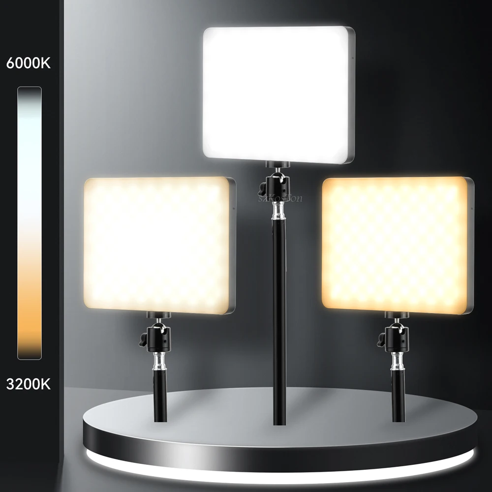 LED Fill Lamp Video Light Panel Lamp Bi-color 3200k-6000k Photography Lighting Live Stream Photo Studio Light With Stand EU Plug
LED Fill Lamp Video Light Panel Lamp Bi-color 3200k-6000k Photography Lighting Live Stream Photo Studio Light With Stand EU Plug