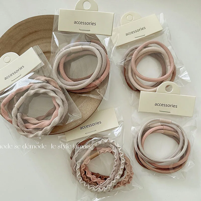 5Pcs New Arrival Solid Highly Elastic Hair Bands Ties Rubber Girls Fashion Simple Screw Hair Rope Ponytail Accessories For Women
5Pcs New Arrival Solid Highly Elastic Hair Bands Ties Rubber Girls Fashion Simple Screw Hair Rope Ponytail Accessories For Women