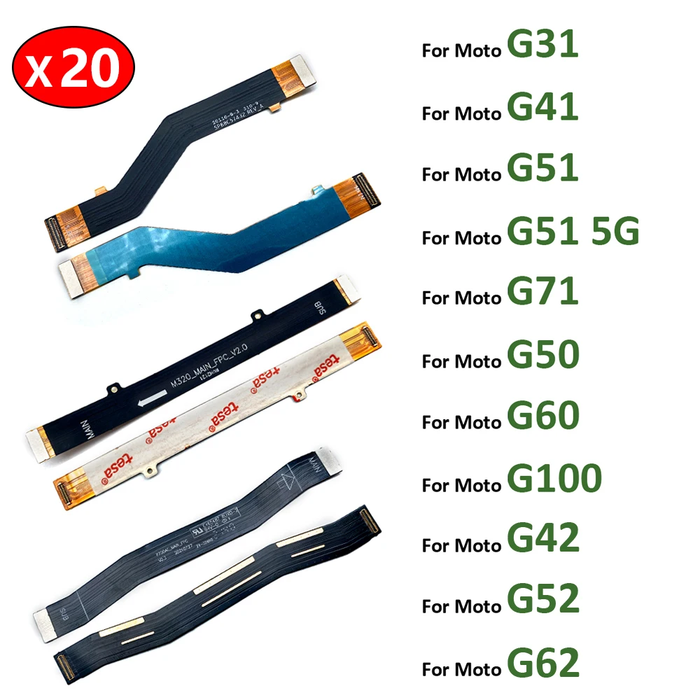 20Pcs Motherboard Mainboard Main Board Connector Flex Cable For Motorola Moto G31 G51 G71 G50 G60 G42 G52 G62 G100 G 5G Power
20Pcs Motherboard Mainboard Main Board Connector Flex Cable For Motorola Moto G31 G51 G71 G50 G60 G42 G52 G62 G100 G 5G Power