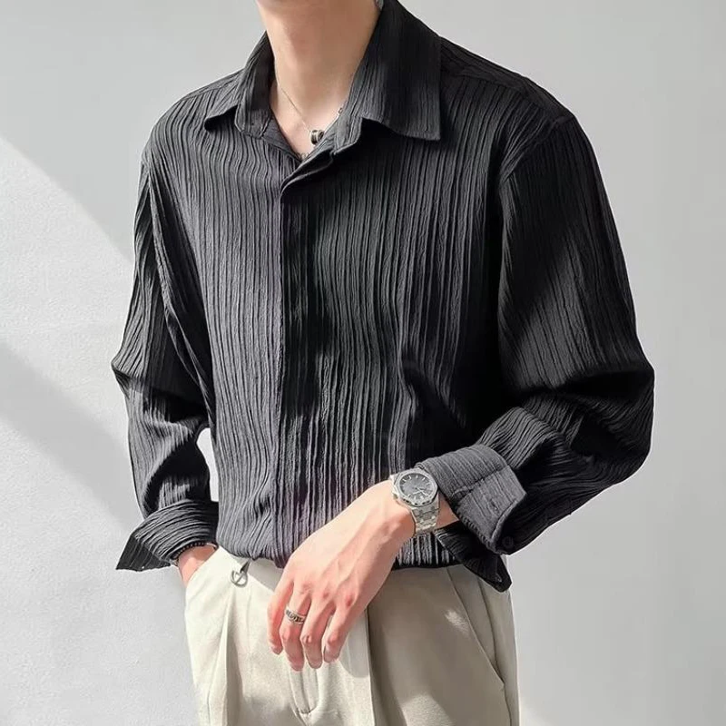 Vintage Striped Solid Color Men's Shirt Long Sleeve Loose Button Lapel Casual Shirts Fall Fashion Men Clothing Streetwear Tops
Vintage Striped Solid Color Men's Shirt Long Sleeve Loose Button Lapel Casual Shirts Fall Fashion Men Clothing Streetwear Tops