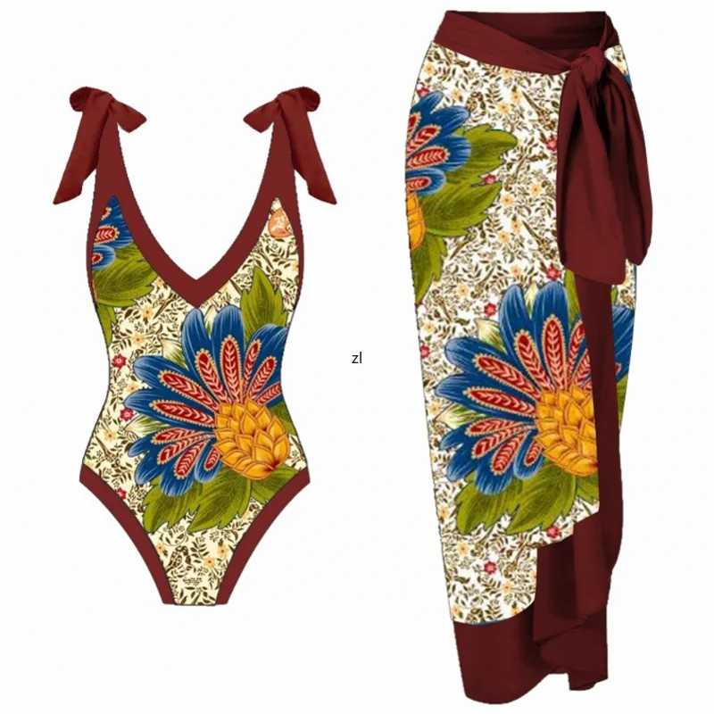 Vintage Women One Piece Swimsuit & Skirt Green Swimwear Cover Up Blue Female Retro Holiday Beach Dress Summer Surf Wear
Vintage Women One Piece Swimsuit & Skirt Green Swimwear Cover Up Blue Female Retro Holiday Beach Dress Summer Surf Wear