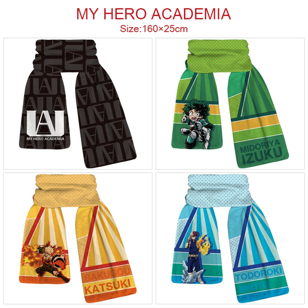 My Hero Academia Plush Scarf Unisex Teenager Autumn Winter Warm Scarves Cartoon Printing Casual Cosplay Muffler Accessories Gift
My Hero Academia Plush Scarf Unisex Teenager Autumn Winter Warm Scarves Cartoon Printing Casual Cosplay Muffler Accessories Gift