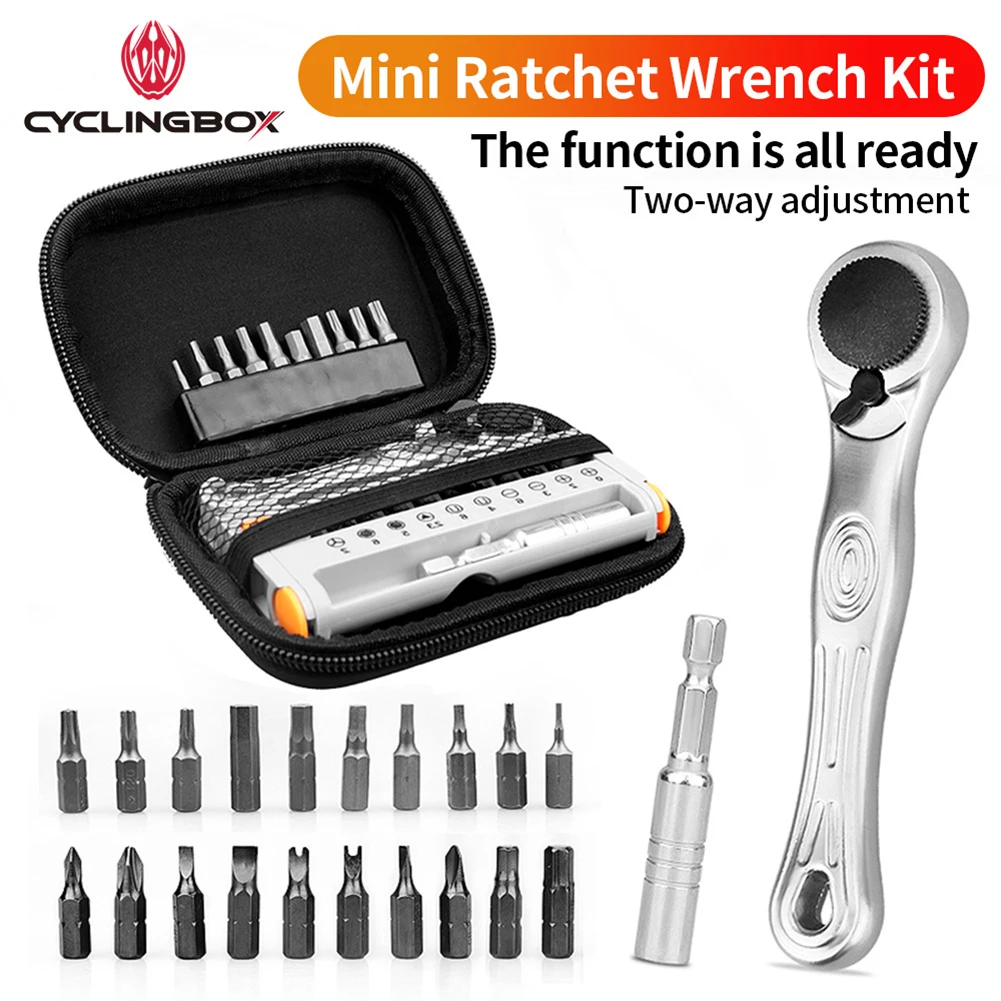 Multiple Interfaces Bike Ratchet Reverse Wrench Set Chrome Vanadium Steel Two-way Ratchet Wrench Bicycle Repair Tool Accessories
Multiple Interfaces Bike Ratchet Reverse Wrench Set Chrome Vanadium Steel Two-way Ratchet Wrench Bicycle Repair Tool Accessories