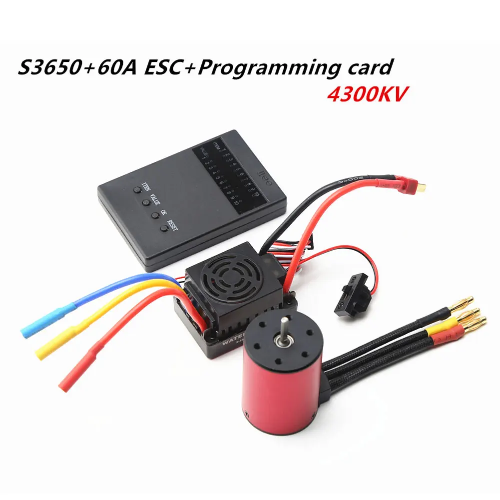 Brushless Motor /60A 3650 2300kv 3100kv 3900kv 4300kv 5200kv Brushless ESC for 1:10 1/10 RC Car Accessories Truck Parts
Brushless Motor /60A 3650 2300kv 3100kv 3900kv 4300kv 5200kv Brushless ESC for 1:10 1/10 RC Car Accessories Truck Parts