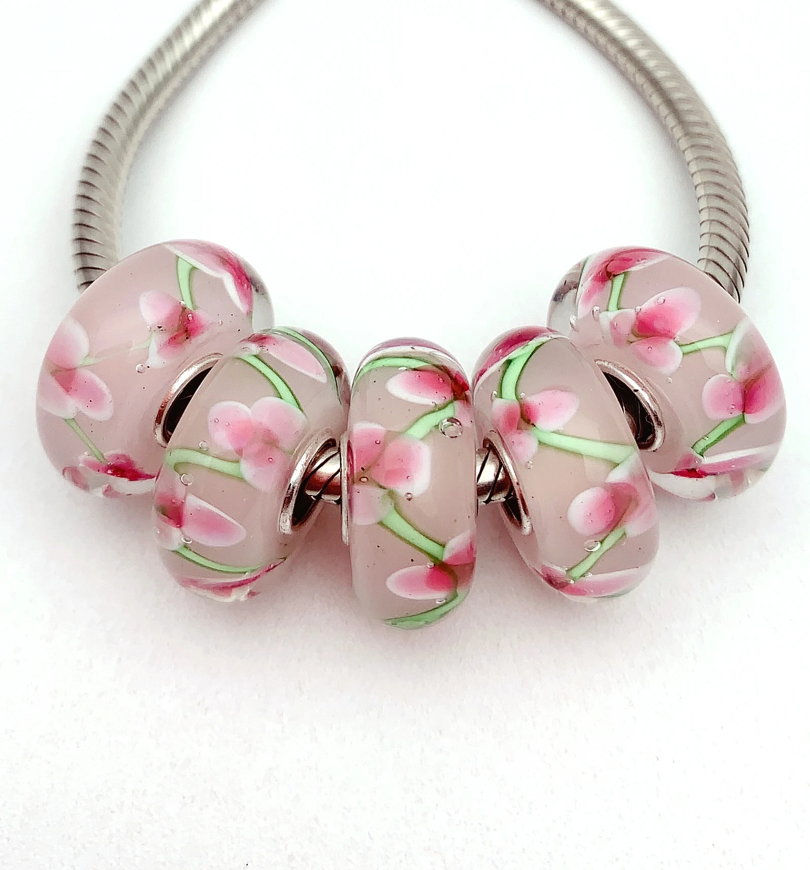 XHYG296 5X 100% Authenticity S925 Sterling Silver Beads Murano GlassBeads Fit European Charms Bracelet Diy Jewelry Lampwork
XHYG296 5X 100% Authenticity S925 Sterling Silver Beads Murano GlassBeads Fit European Charms Bracelet Diy Jewelry Lampwork