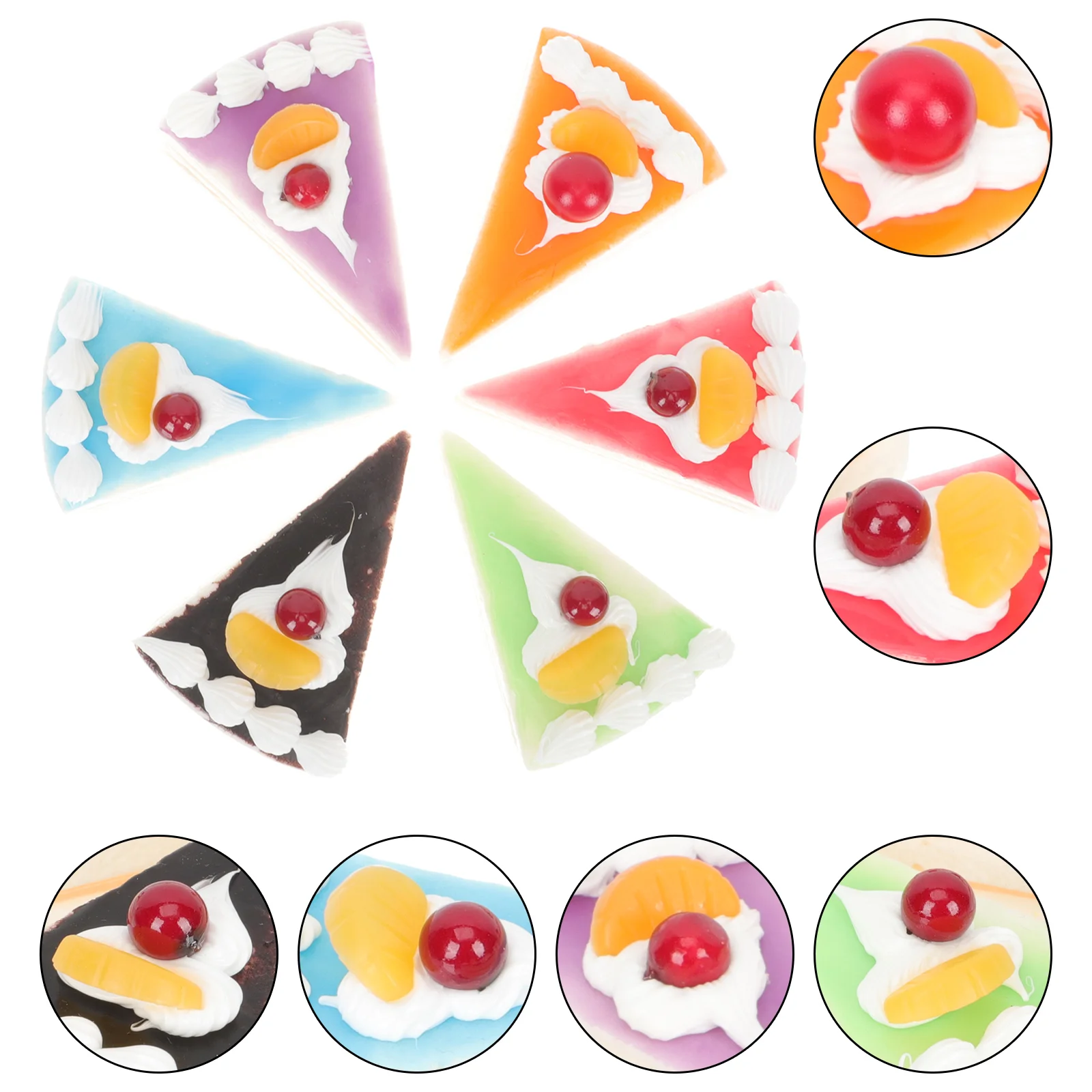 6Pcs Artificial Cake Model Simulated Dessert Prop Adorable Dessert Cake Model Showcase Cake Model
6Pcs Artificial Cake Model Simulated Dessert Prop Adorable Dessert Cake Model Showcase Cake Model