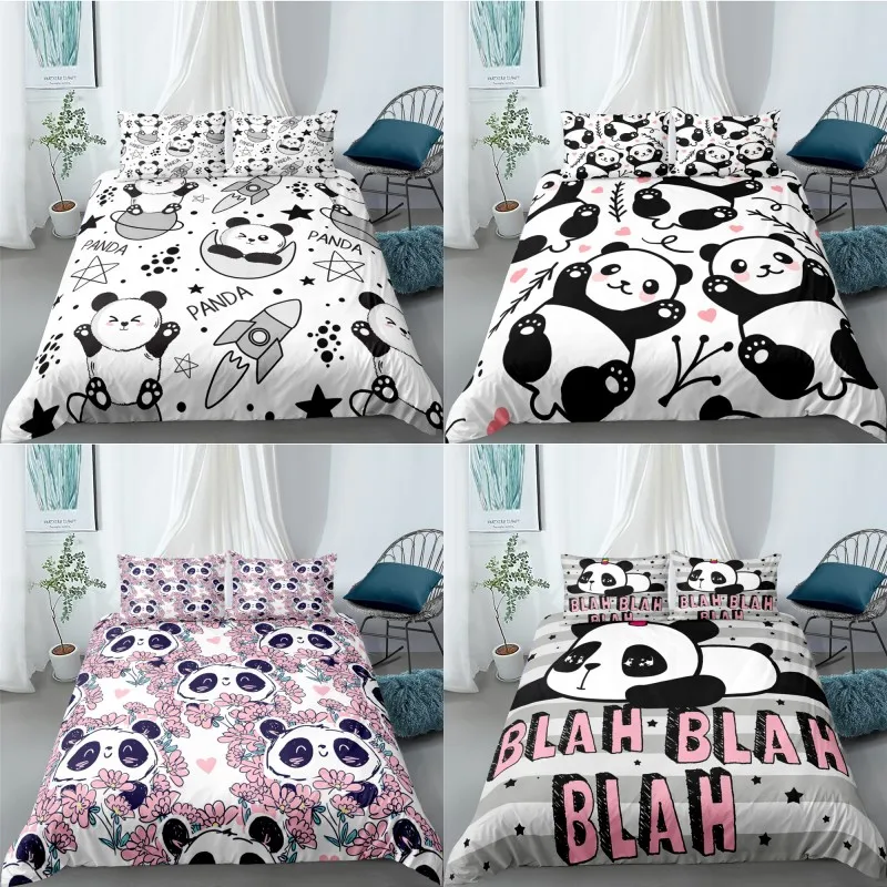 Cartoon cute panda Polyester Bedding Sets Child Kids Covers Boys Bed Linen Set for Teens king size bedding set
Cartoon cute panda Polyester Bedding Sets Child Kids Covers Boys Bed Linen Set for Teens king size bedding set