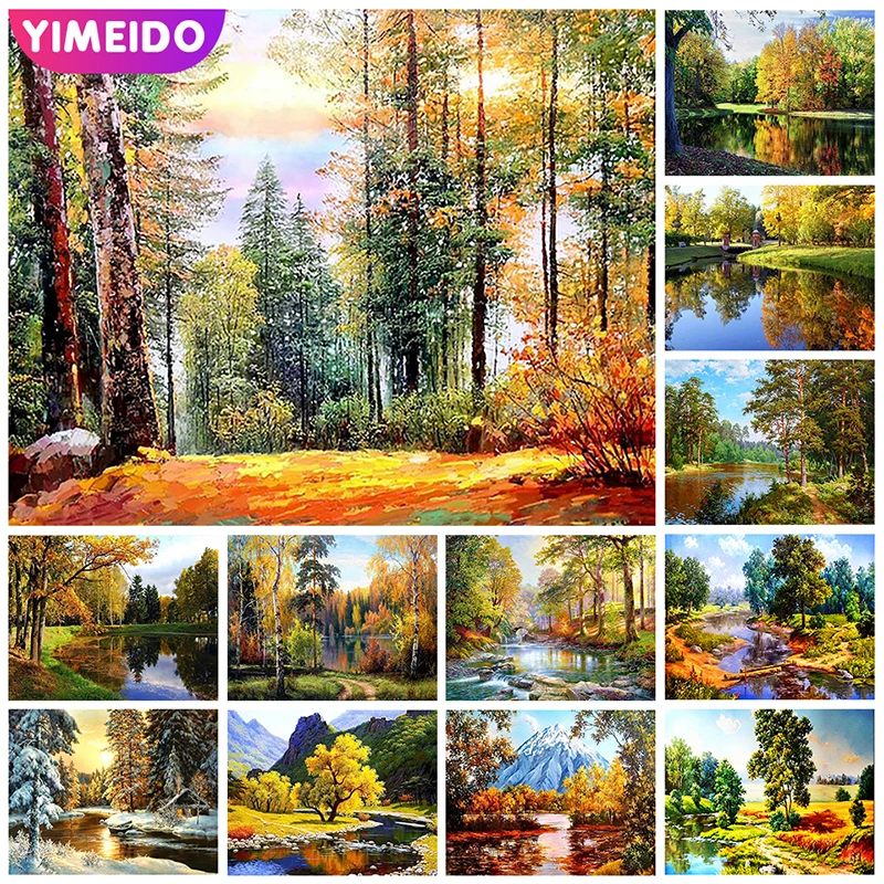 YIMEIDO AB Diamond Painting Nature Landscape Square Diamond Embroidery Forest Cross Stitch Decor Home Picture of Rhinestones
YIMEIDO AB Diamond Painting Nature Landscape Square Diamond Embroidery Forest Cross Stitch Decor Home Picture of Rhinestones