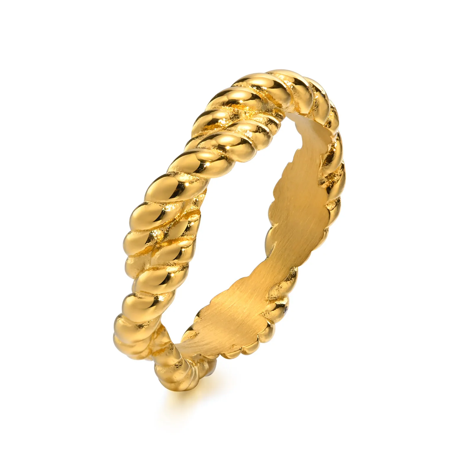 Solid Stainless Steel Braided Twist Rope Ring for Women, 5mm Stacking Wedding Band Statement Minimalist Jewelry
Solid Stainless Steel Braided Twist Rope Ring for Women, 5mm Stacking Wedding Band Statement Minimalist Jewelry
