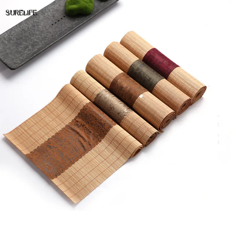 Vintage Chinese Style Bamboo Table Runner Tea Mat Tea Set Accessories Tablecloth For Wedding Dining Room Party Decorations
Vintage Chinese Style Bamboo Table Runner Tea Mat Tea Set Accessories Tablecloth For Wedding Dining Room Party Decorations