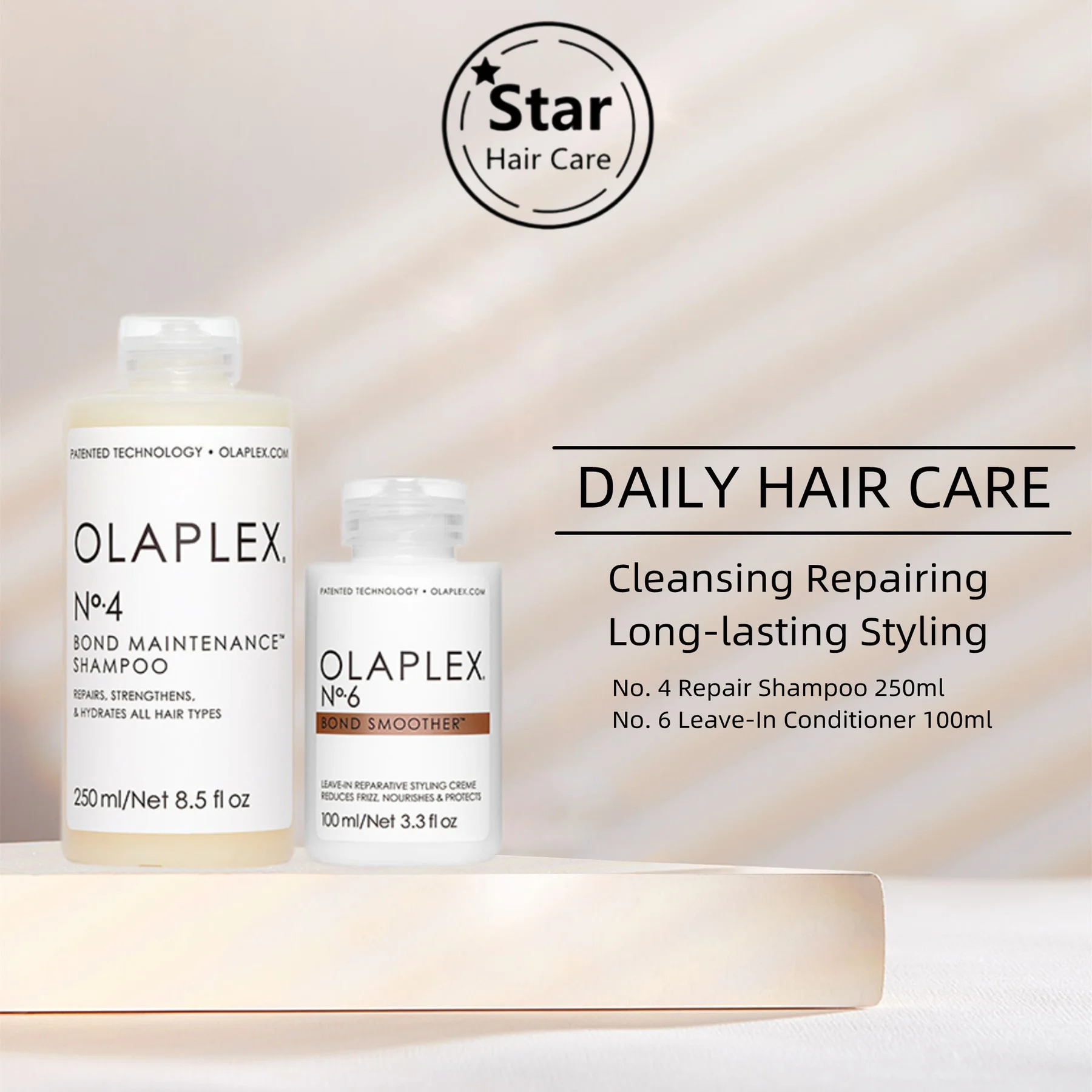 Olaplex No.4 Maintenance Shampoo And No.6 Smoother Repairs Keratin Nourishes Cleaning Smoothing Hair Mask Set 2PCS
Olaplex No.4 Maintenance Shampoo And No.6 Smoother Repairs Keratin Nourishes Cleaning Smoothing Hair Mask Set 2PCS