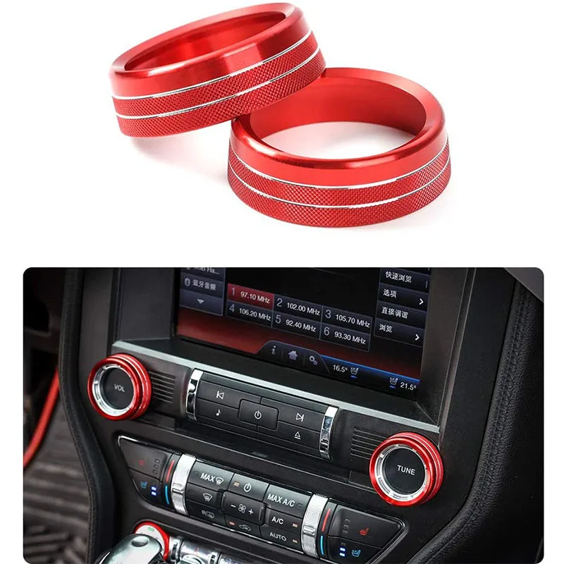 2Pcs Car Central Air Conditioner Knob AC Switch Button Decoration Ring Cover for Ford Mustang 2015-2020 Audio Ring Trim Ring
2Pcs Car Central Air Conditioner Knob AC Switch Button Decoration Ring Cover for Ford Mustang 2015-2020 Audio Ring Trim Ring