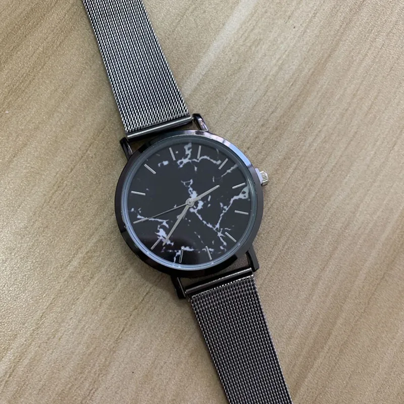Retro Round Quartz Marble Dial Casual Wrist Watches Stainless Net Strap Fashionable Clock Waterproof Wristwatch for Women
Retro Round Quartz Marble Dial Casual Wrist Watches Stainless Net Strap Fashionable Clock Waterproof Wristwatch for Women