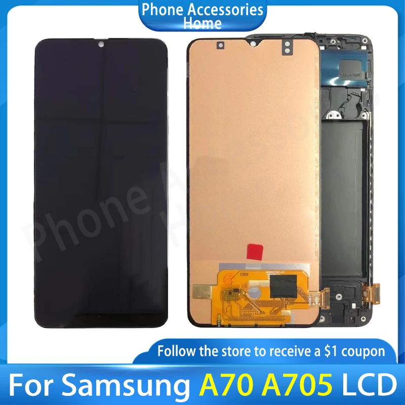 OLED100% Tested A70 6.7" LCD Display For Samsung Galaxy A70 A705 A705F SM-A705MN LCD Display Touch Screen Digitizer Assembly
OLED100% Tested A70 6.7" LCD Display For Samsung Galaxy A70 A705 A705F SM-A705MN LCD Display Touch Screen Digitizer Assembly