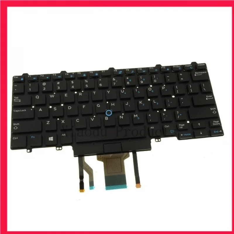 0D19TR Клавиатура для ноутбука DELL Latitude E7450 E5450 5480 7480 с подсветкой