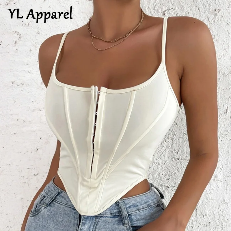 Fashion 2022 Summer Skinny Crop Top Sexy Y2K Solid Sleeveless Basic T-shirt Sexy Backless Camis Corset Tops Women Clothing White
Fashion 2022 Summer Skinny Crop Top Sexy Y2K Solid Sleeveless Basic T-shirt Sexy Backless Camis Corset Tops Women Clothing White