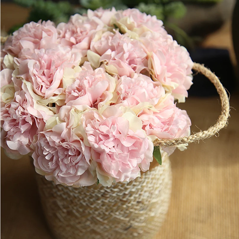 5 heads/ bunch Artificial Peony flowers Silk Flower bouquet DIY Bridal Home Wedding Party Birthday valentine's day Floral Decor
5 heads/ bunch Artificial Peony flowers Silk Flower bouquet DIY Bridal Home Wedding Party Birthday valentine's day Floral Decor