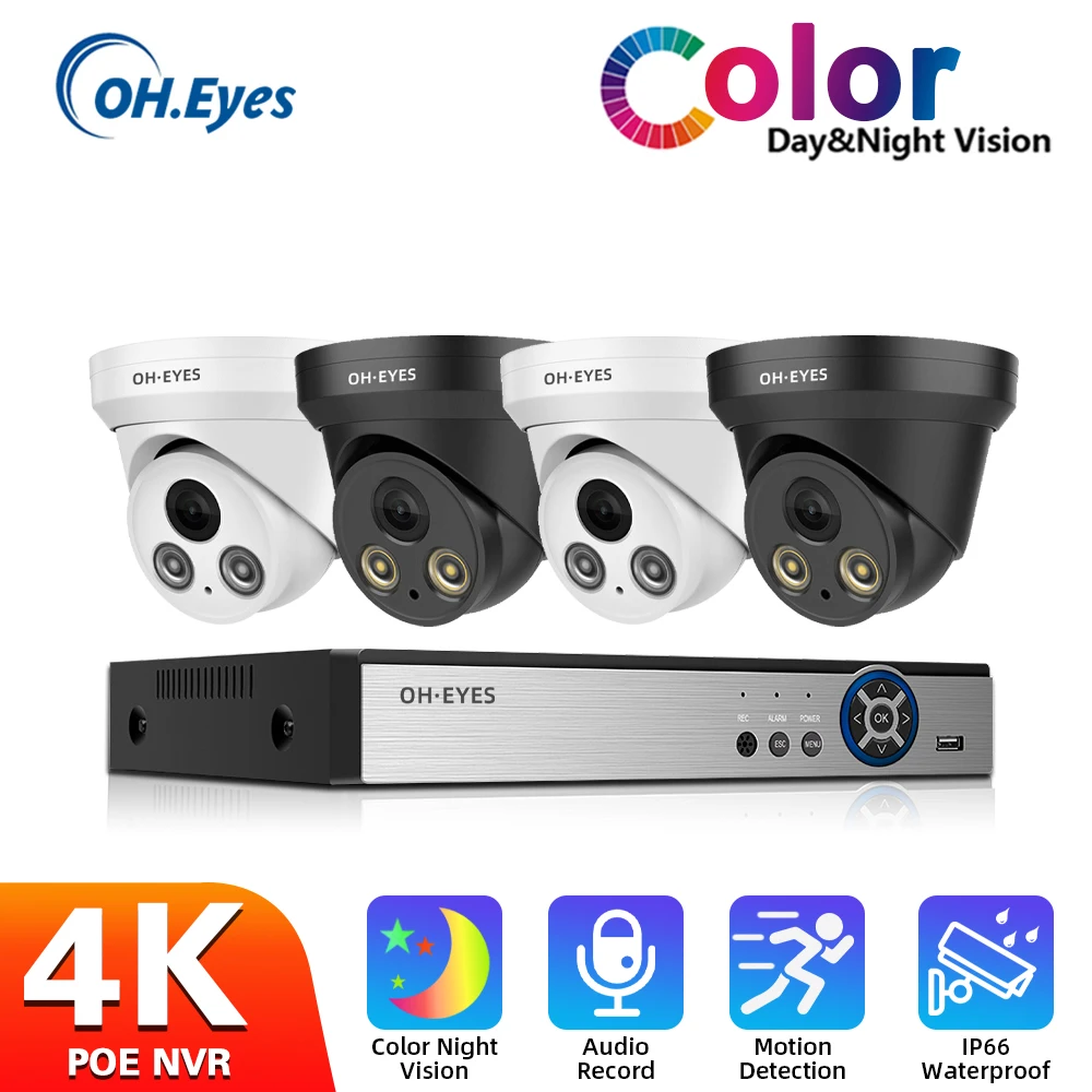 8MP CCTV Security Protection Camera System 4K POE NVR Kit Audio Recording Outdoor Color Night Vision Video Surveillance Cam Set
8MP CCTV Security Protection Camera System 4K POE NVR Kit Audio Recording Outdoor Color Night Vision Video Surveillance Cam Set