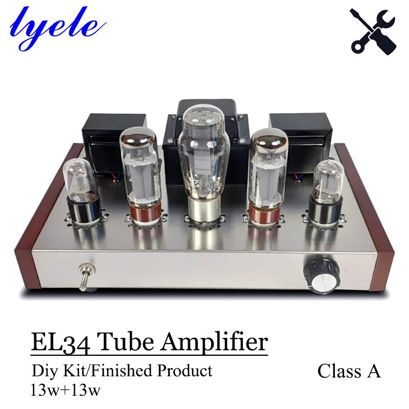 Lyele Audio El34 Vacuum Tube Amplifier Diy Kit Hifi Amplifier Class A Tube Amp High Power13w*2 Handmade High End Audio Amp
Lyele Audio El34 Vacuum Tube Amplifier Diy Kit Hifi Amplifier Class A Tube Amp High Power13w*2 Handmade High End Audio Amp