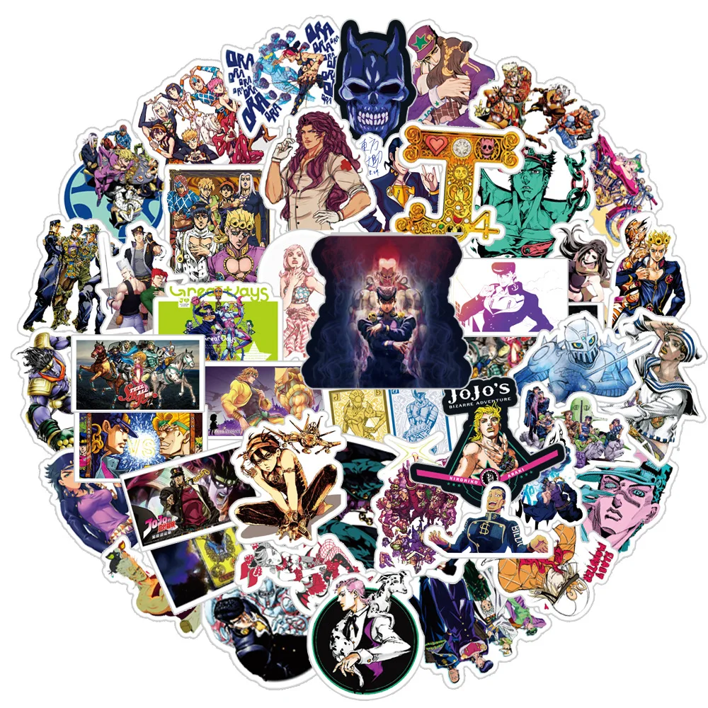 10/50PCS Cute Anime Jojo Bizzare Adventure Stickers for Motorcycle Car Luggage Laptop Bicycle Fridge Skateboard Stickers Toys
10/50PCS Cute Anime Jojo Bizzare Adventure Stickers for Motorcycle Car Luggage Laptop Bicycle Fridge Skateboard Stickers Toys