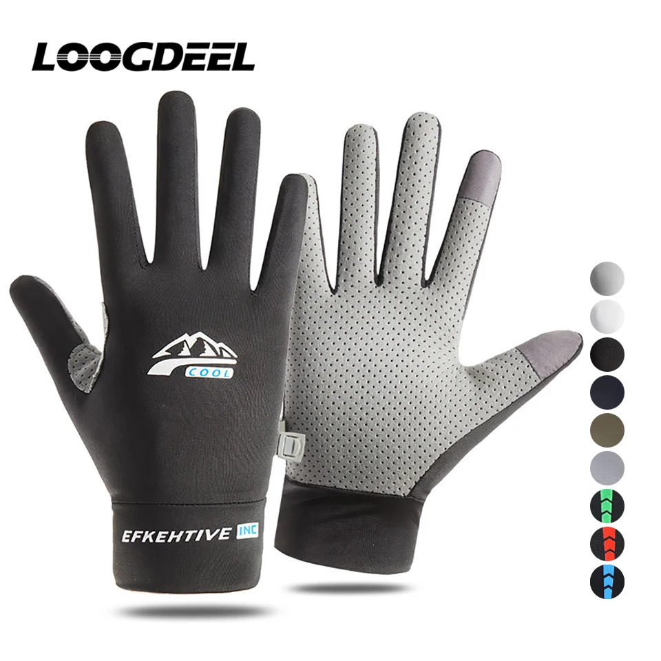 LOOGDEEL Ice Silk Fishing Gloves Sun Protection Full Fingers Anti-slip Breathable Anti-UV Sports Cycling Running Gloves Unisex
LOOGDEEL Ice Silk Fishing Gloves Sun Protection Full Fingers Anti-slip Breathable Anti-UV Sports Cycling Running Gloves Unisex