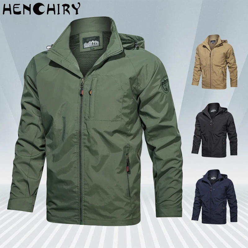 HENCHIRY 2020 New Men's Soft Shell Spring and Autumn Military Tactical Bomber Jacket Breathable Hooded Pilot Windproof Jacket
HENCHIRY 2020 New Men's Soft Shell Spring and Autumn Military Tactical Bomber Jacket Breathable Hooded Pilot Windproof Jacket