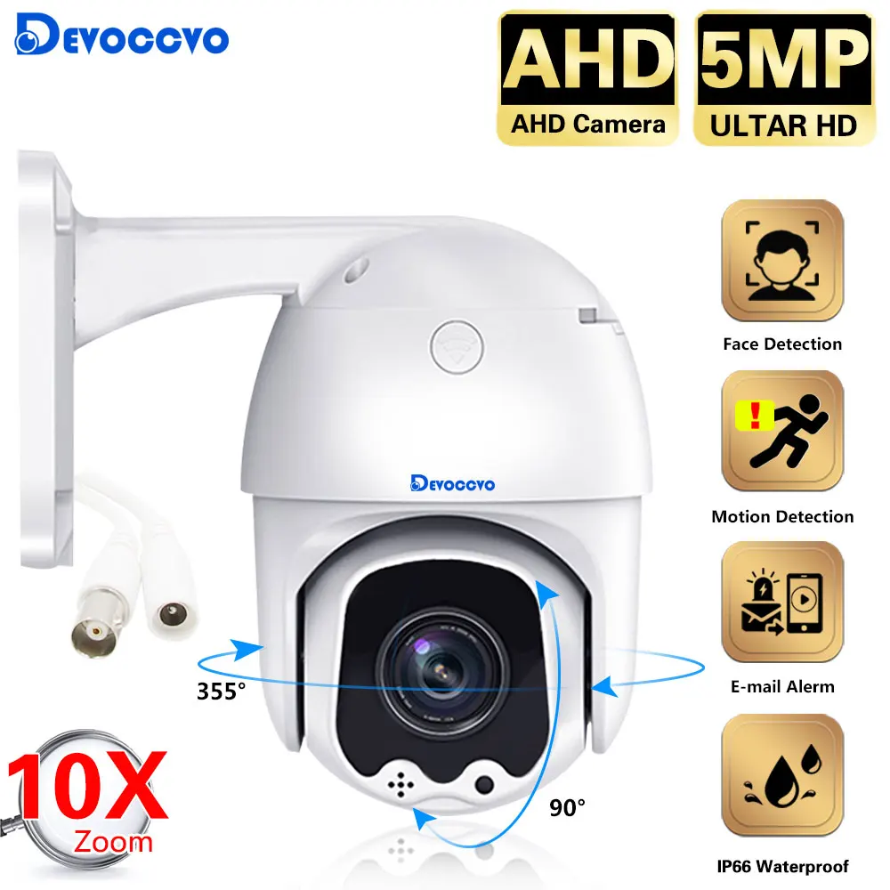 Face Detection AHD PTZ Home Security Camera 10X Zoom Outdoor Waterproof 5MP CCTV HD Analog Video Surveillance Camera BNC H.265
Face Detection AHD PTZ Home Security Camera 10X Zoom Outdoor Waterproof 5MP CCTV HD Analog Video Surveillance Camera BNC H.265