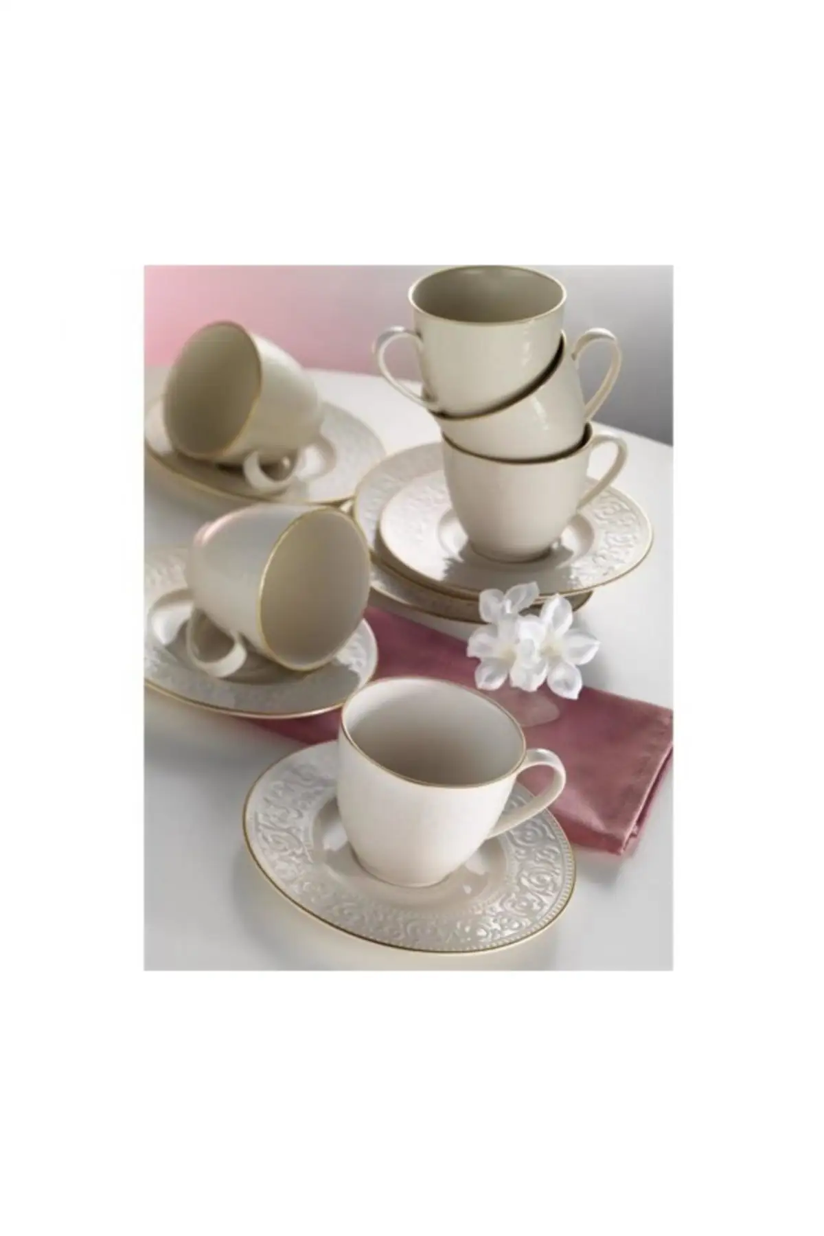 Acelya cream 6 person coffee cup set ACL12KT14R520 cups tea and Sunumu tableware & kitchen home furniture 
Acelya cream 6 person coffee cup set ACL12KT14R520 cups tea and Sunumu tableware & kitchen home furniture