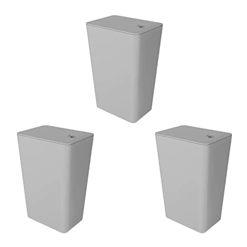 3PCS Press Type Trash Can With Press Type Lid Small Slim Garbage Bin Wastebasket For Kitchen/Bedroom/Office, Grey 3PCS Grey
3PCS Press Type Trash Can With Press Type Lid Small Slim Garbage Bin Wastebasket For Kitchen/Bedroom/Office, Grey 3PCS Grey