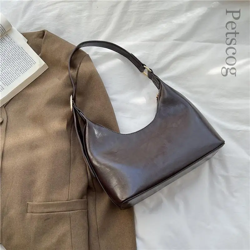 Petscog Fashion Pu Leather Handbags For Women 2022 Vintage Zipper Underarm Bag Luxury Designer Soft Shoulder Bags Female Purses 
Petscog Fashion Pu Leather Handbags For Women 2022 Vintage Zipper Underarm Bag Luxury Designer Soft Shoulder Bags Female Purses