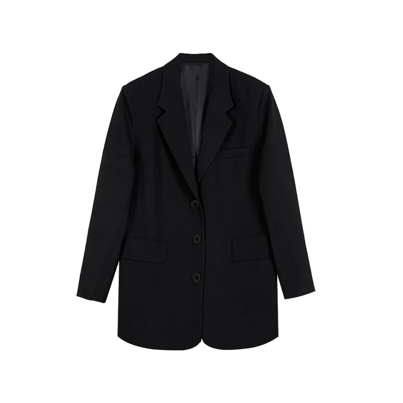 Модные черные блейзеры Ins, Однотонный женский однобортный костюм средней длины, весна-осень 2021, новые офисные повседневные свободные блейзе...
Модные черные блейзеры Ins, Однотонный женский однобортный костюм средней длины, весна-осень 2021, новые офисные повседневные свободные блейзе...