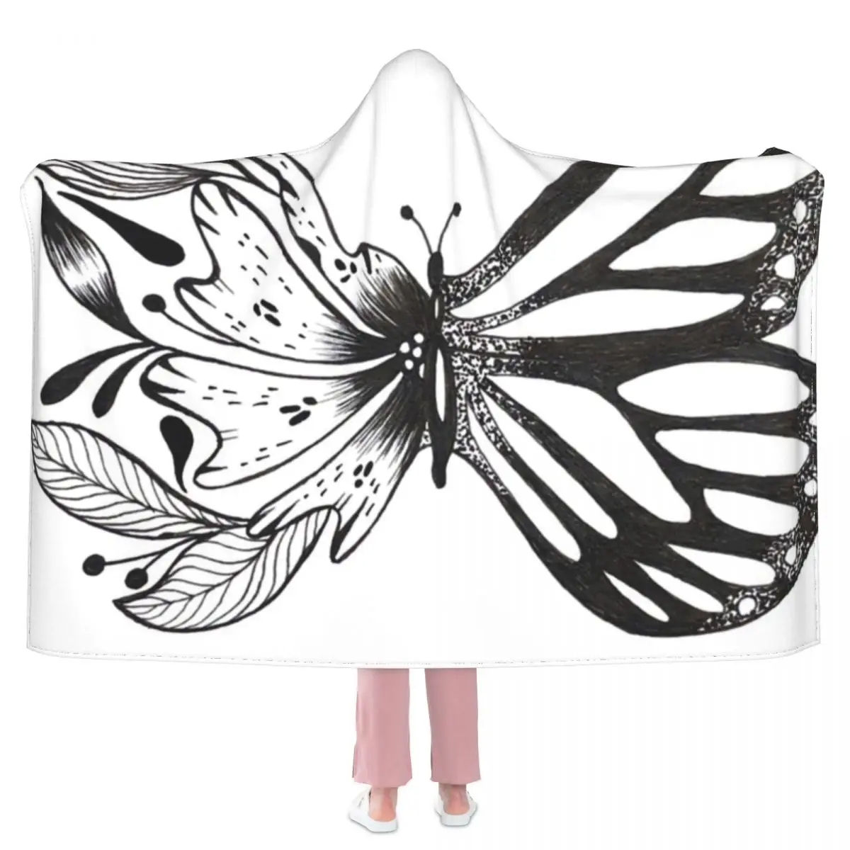 Butterfly Floral Blanket Animal Fleece Camping Hoodie Blanket Super Soft Cheap Novelty Bedspread
Butterfly Floral Blanket Animal Fleece Camping Hoodie Blanket Super Soft Cheap Novelty Bedspread