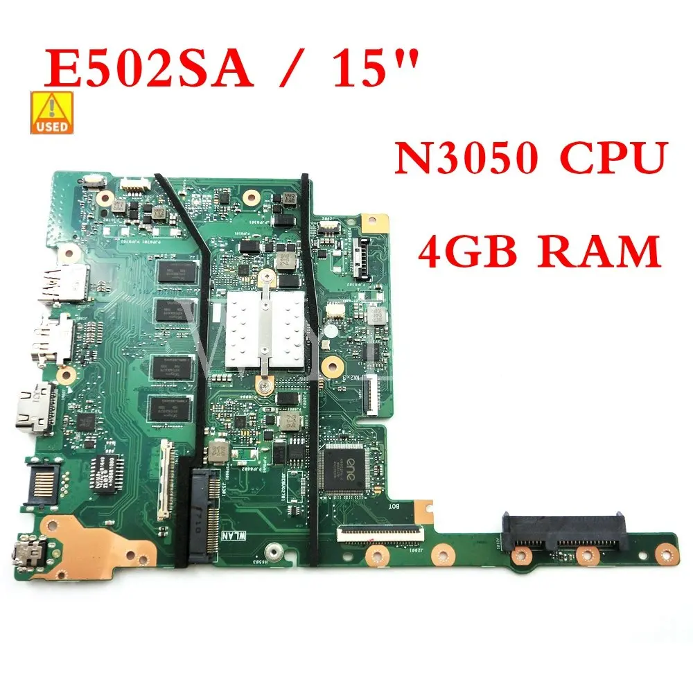 Б/у материнская плата E502SA REV2.1, 4 Гб ОЗУ, процессор N3050, Материнская плата ASUS E502SA, E502S, E402SA, E402S, 15 дюймов, материнская плата для ноутбука
Б/у материнская плата E502SA REV2.1, 4 Гб ОЗУ, процессор N3050, Материнская плата ASUS E502SA, E502S, E402SA, E402S, 15 дюймов, материнская плата для ноутбука