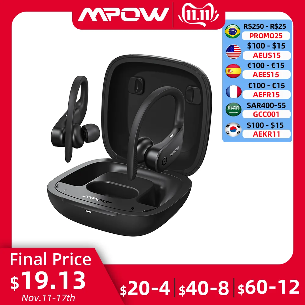 Беспроводные Bluetooth-наушники Mpow Flame Lite с защитой IPX7, 30 часов воспроизведения
Беспроводные Bluetooth-наушники Mpow Flame Lite с защитой IPX7, 30 часов воспроизведения