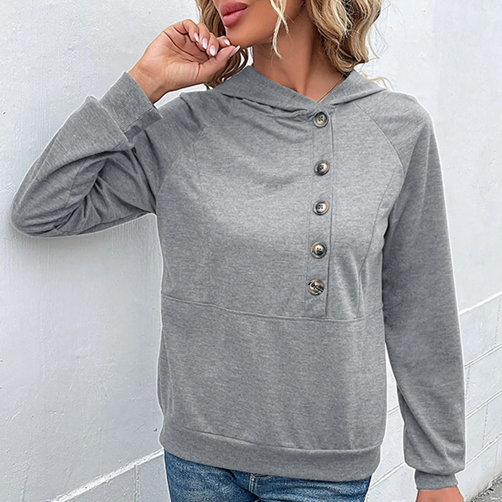 Womens Button Up Sweatshirt 2023 Ladies Solid Color Long Sleeve Retro Patchwork Casual Pullover Hoodies
Womens Button Up Sweatshirt 2023 Ladies Solid Color Long Sleeve Retro Patchwork Casual Pullover Hoodies