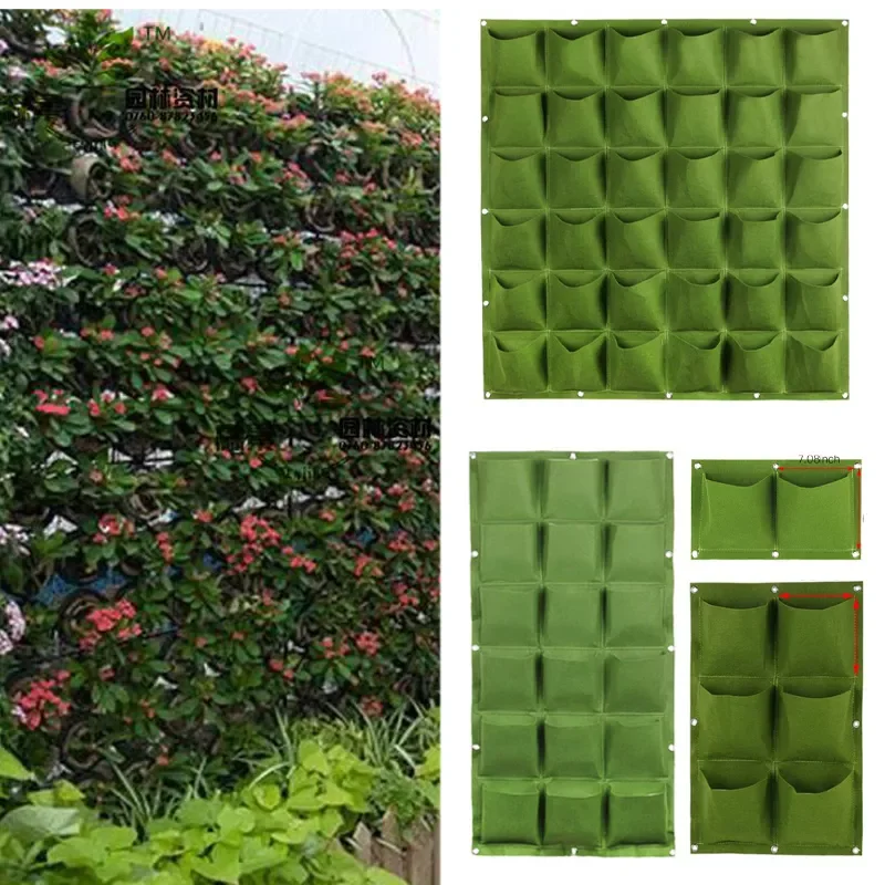 wall flower Grow Bags pocket vertical garden Planting Hanging home plant tools fabric Vegetable planter jardin growing pots
wall flower Grow Bags pocket vertical garden Planting Hanging home plant tools fabric Vegetable planter jardin growing pots