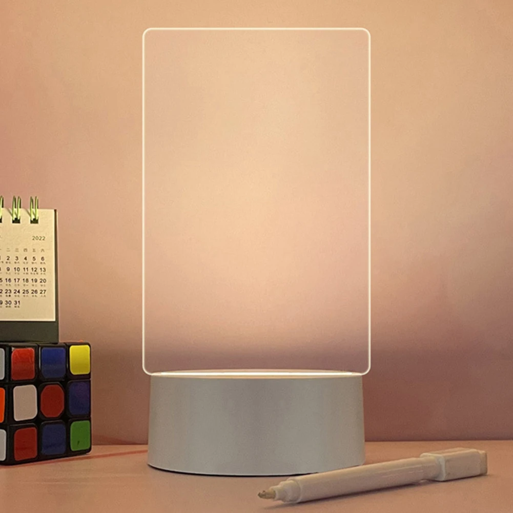 LED Table Bedside Light Rewritable Acrylic DIY Writing Lamp Lightweight Multifunctional with Pen for Home Furnishing Decoration
LED Table Bedside Light Rewritable Acrylic DIY Writing Lamp Lightweight Multifunctional with Pen for Home Furnishing Decoration