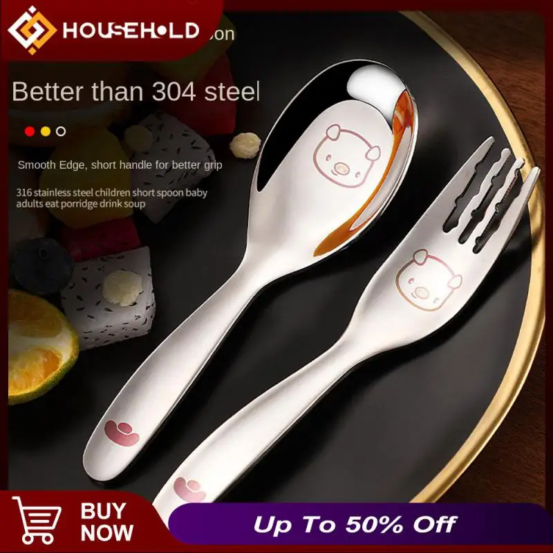 Color Sculpture Cartoon Tableware Smooth Design Short Handle For Children Grip Rice Spoon Thick And Not Bulky Small Spoon
Color Sculpture Cartoon Tableware Smooth Design Short Handle For Children Grip Rice Spoon Thick And Not Bulky Small Spoon