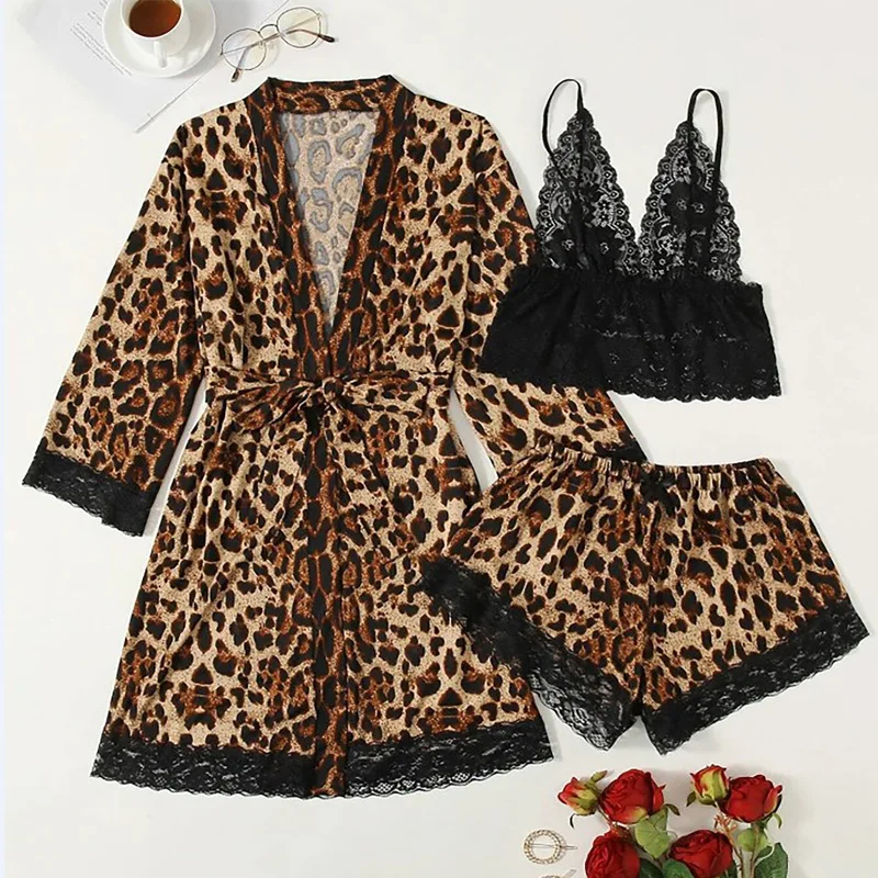 sfy1613 New Style 3-piece Sexy silk sleepwear lace Camisole silk shorts Lip print bathrobe sexy pajamas
sfy1613 New Style 3-piece Sexy silk sleepwear lace Camisole silk shorts Lip print bathrobe sexy pajamas